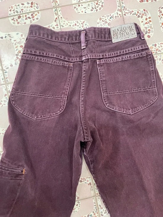 Marithe Francois Girbaud Plum-Colored Denim Jeans - Picture 3 of 8